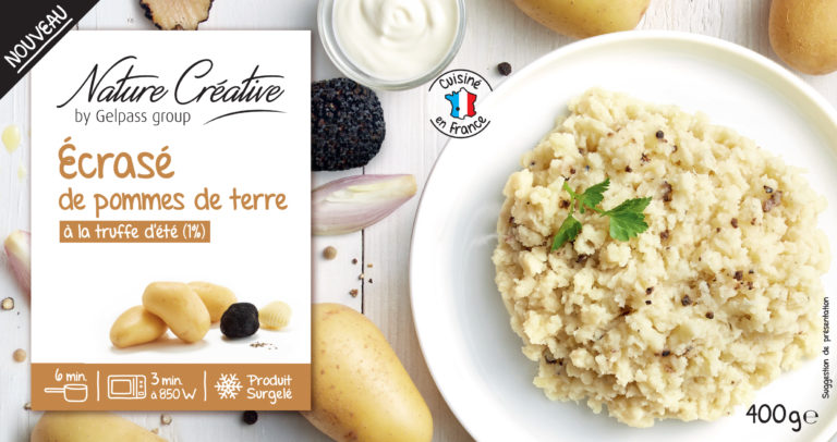 Ecrasé de pommes de terre à la truffe d’été 1% surgelé